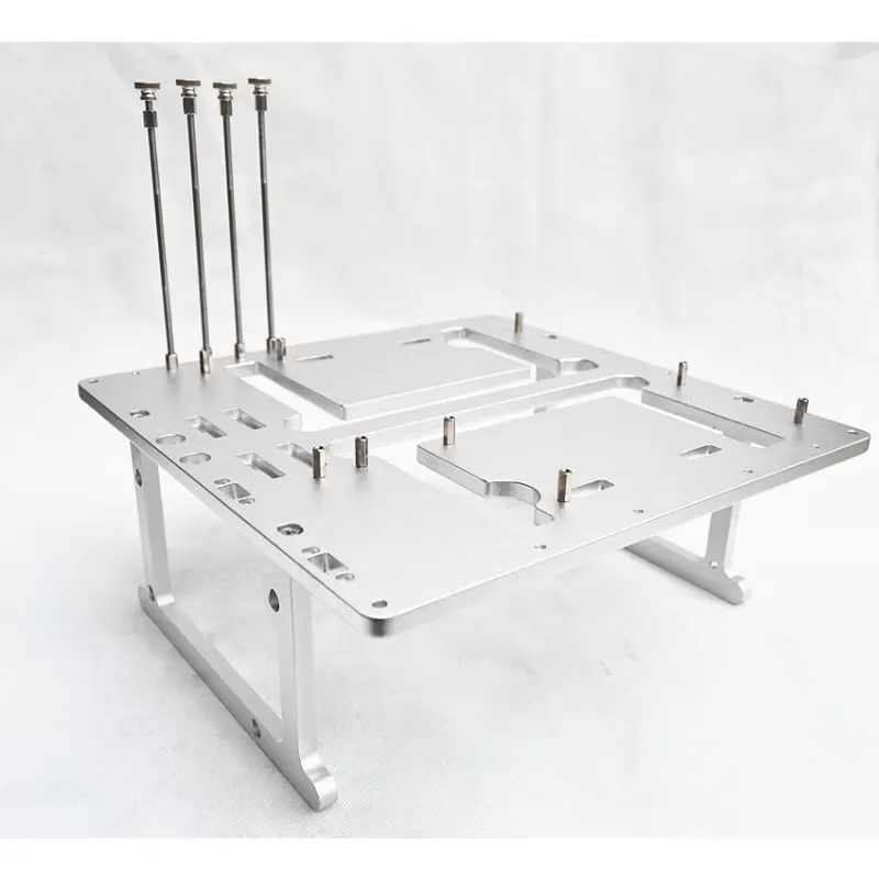 Aluminum Open Frame Test Bench Water Cooling - オープンフレームアルミニウム製MATXテストベンチシャーシ水冷PCハードウェアケース